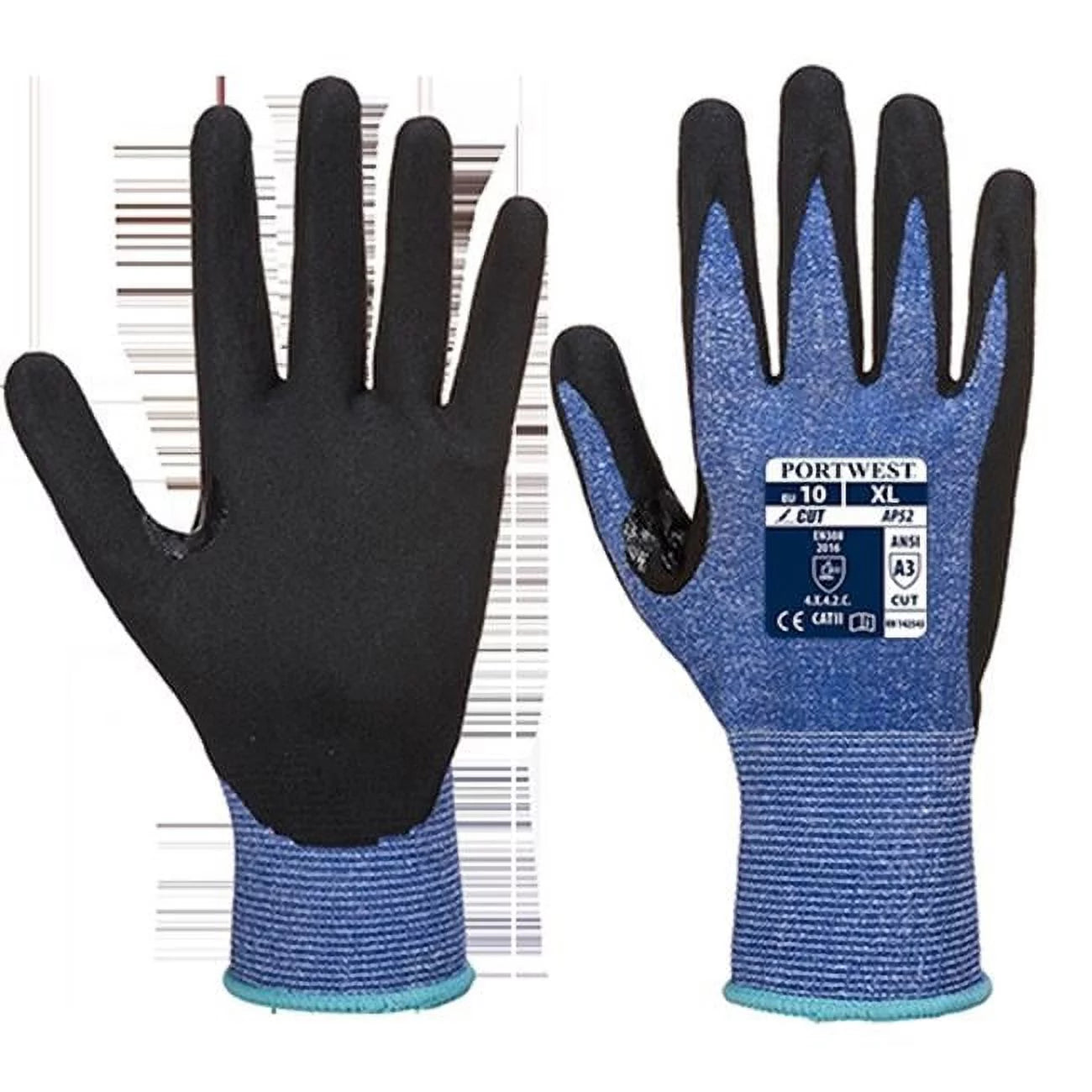 AP52 Dexti Cut Ultra Glove Blue/Black, Large-KarWorkwear