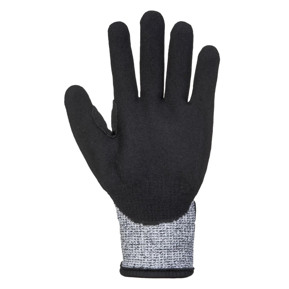 A722 anti Impact Cut Resistant Safety Work Gloves Grey/Black, Small-KarWorkwear