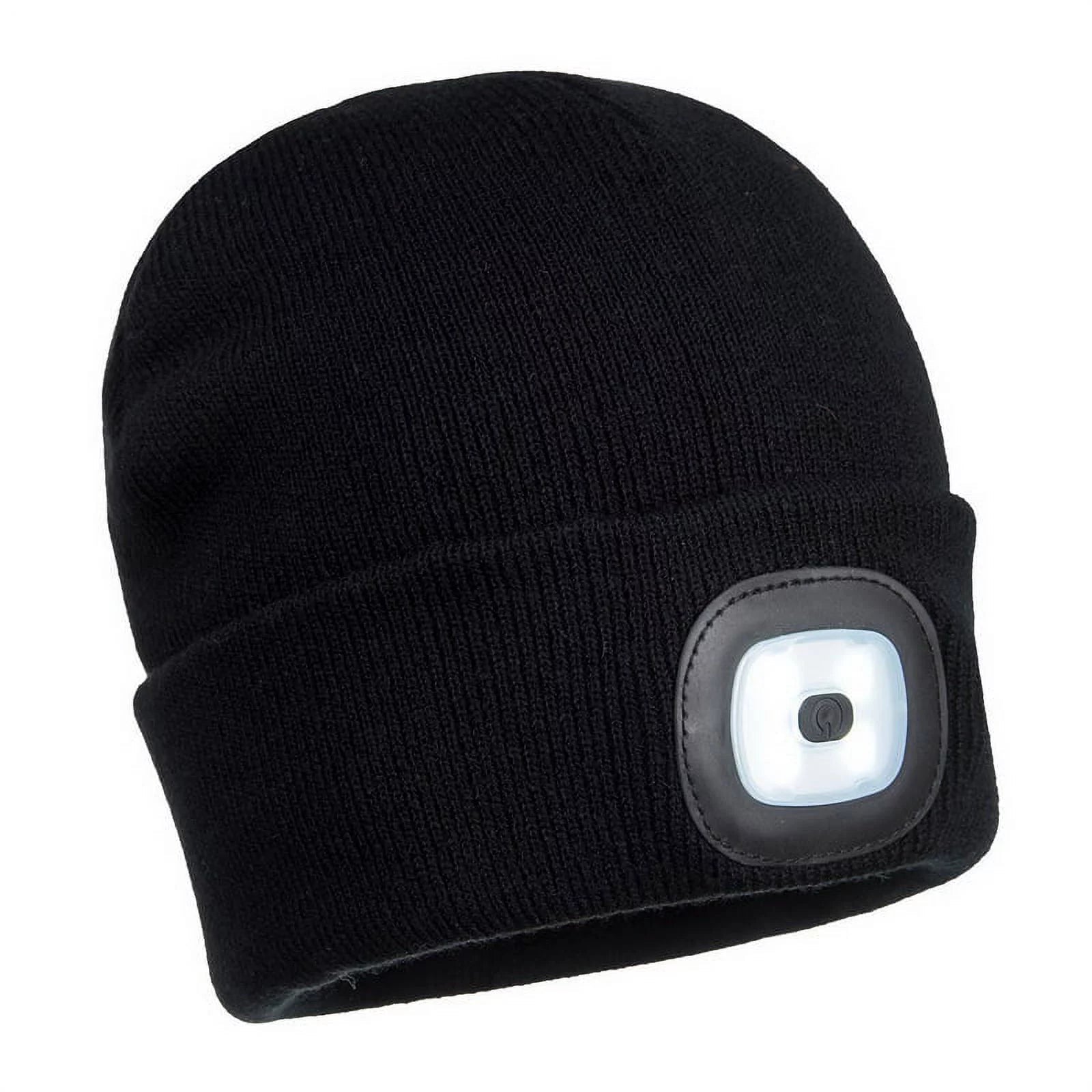 B028 High Performance Rechargeable Twin LED Beanie Gray-KarWorkwear