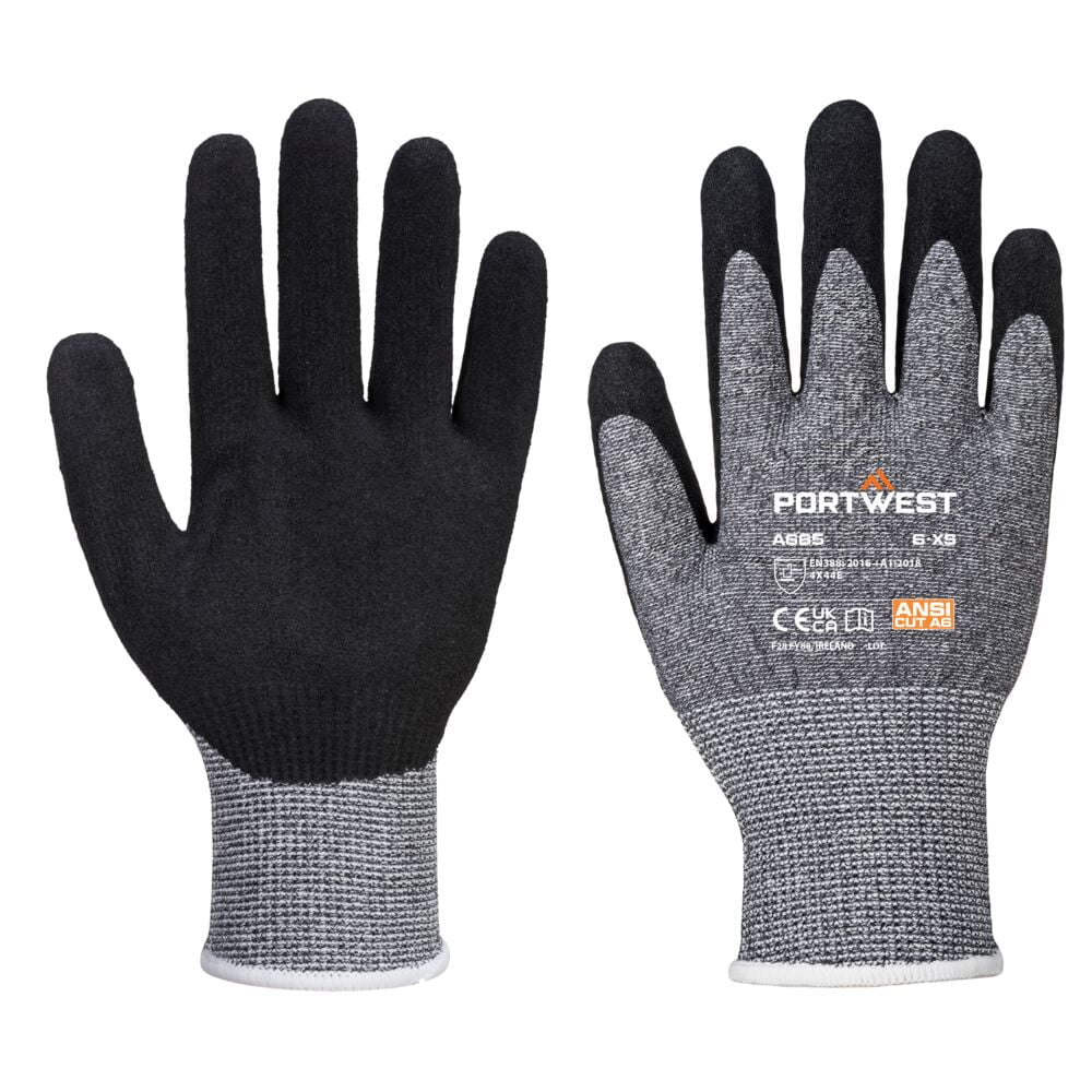 A665 VHR Advanced Cut Gloves Gray, Small-KarWorkwear