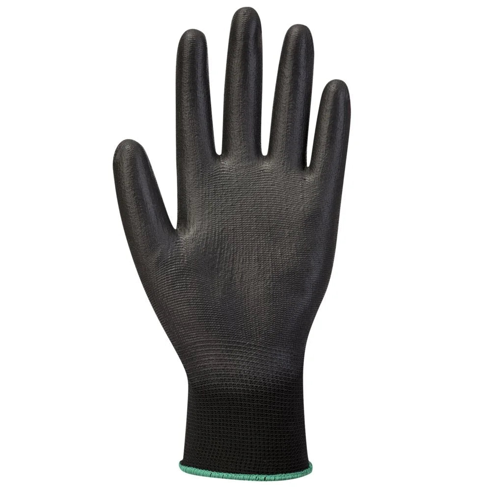 A120 Work Gloves PU Palm Dipped Abrasion and Tear Resistant Black, 3X-Large-KarWorkwear