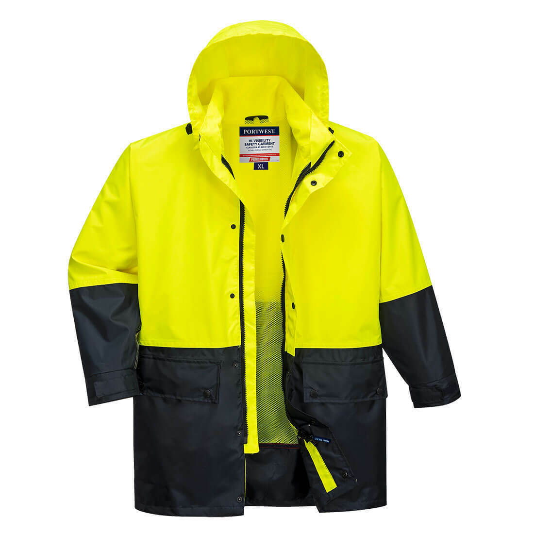 Portwest Mens Kimberley Lightweight Hi-Vis Rain Jacket Waterproof Safety MJ206-KarWorkwear
