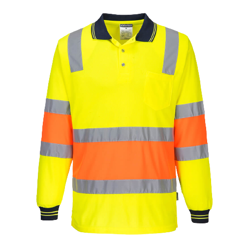 Portwest Two-toned Biomotion Polo Comfortable Shirt Reflective Work Safety MP511-KarWorkwear