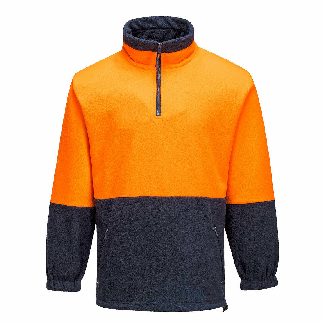 Portwest Mens Hi-Vis Polar Fleece Jumper Waist Draw String Work Comfy MF115-KarWorkwear