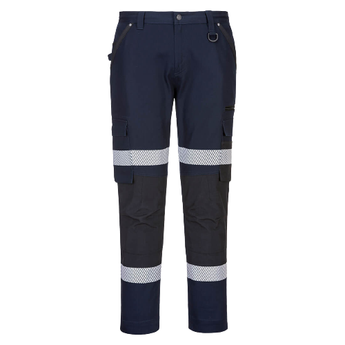 Portwest Slim Fit Stretch Bio Motion Pants HiVistex Pro Reflective Tape MP705-KarWorkwear