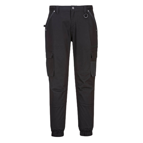 Portwest Cuffed Slim Fit Stretch Work Pants Comfortable Tapered Pant MP703-KarWorkwear