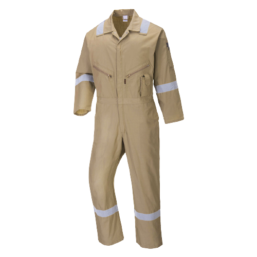 Portwest Iona Cotton Coverall Lightweight Reflective Taped Work Safety C814-KarWorkwear