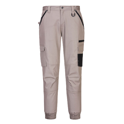 Portwest Cuffed Slim Fit Stretch Work Pants Comfortable Tapered Pant MP703-KarWorkwear
