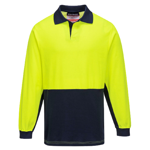 Portwest Long Sleeve Food Industry Cotton Comfort Polo Work Safety MF213-KarWorkwear