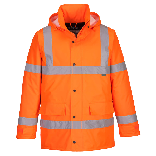 Portwest Hi-Vis Traffic Jacket 2 Tone Reflective Tape Work Safety S460-KarWorkwear