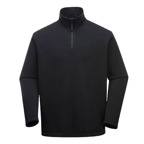 Portwest Mens Staffa Microfleece Pullover Jumper 1/4 Zip Warm Long Sleeve F180-KarWorkwear