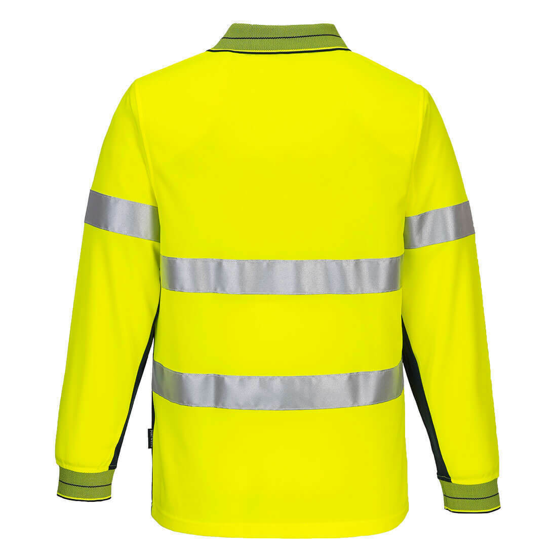Portwest Mens Prime Mover Long Sleeve Micro Mesh Polo Taped Work Hi-Vis MP513-KarWorkwear