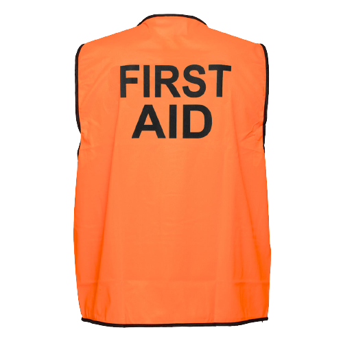 Portwest First Aid Hi-Vis Vest Class D Comfort Touch Tape Work Safety MV117-KarWorkwear
