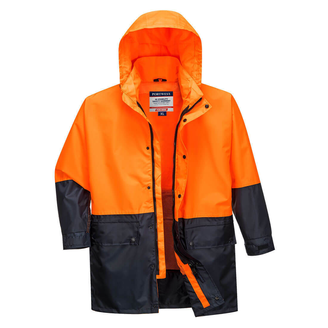 Portwest Mens Kimberley Lightweight Hi-Vis Rain Jacket Waterproof Safety MJ206-KarWorkwear