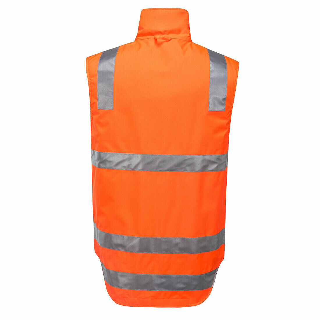 Portwest Mens Huski Traffic Vest Hi-Vis Work Reversible Taped Safety K8132-KarWorkwear