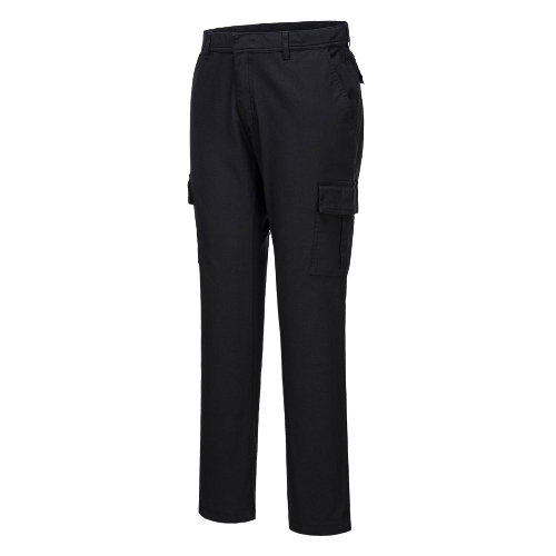 Portwest Stretch Cargo Combat Pants Slim Fit Reflective Trim Comfy Pant S231-KarWorkwear