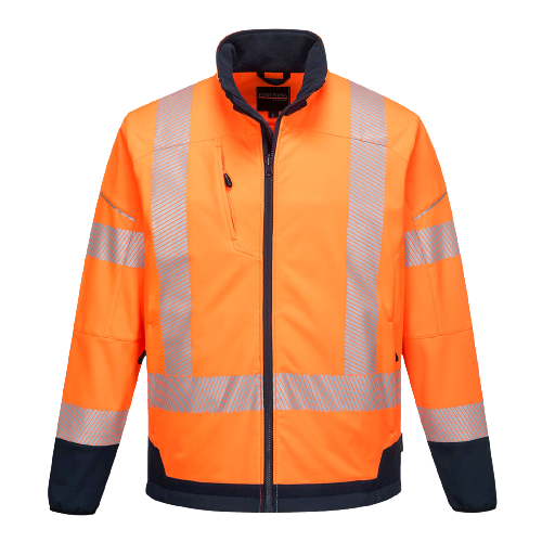 Portwest PW3 Hi-Vis Contrast Softshell (3L) 2 Tone Reflective Work Safety T404-KarWorkwear