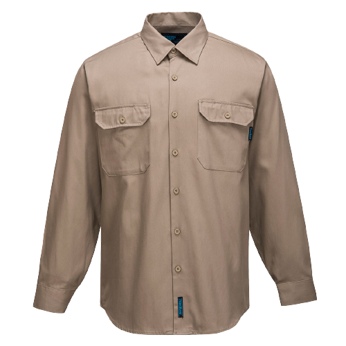 Portwest Adelaide Shirt, Long Sleeve, Regular Weight Button Front Closure MS903-KarWorkwear