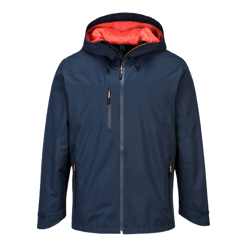 Portwest Mens X3 Shell Jacket Waterproof Hooded Full Zip Breathable Jacket S600-KarWorkwear
