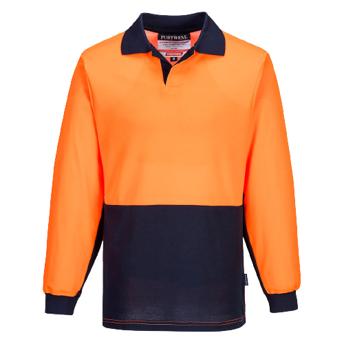 Portwest Long Sleeve Food Industry Cotton Comfort Polo Work Safety MF213-KarWorkwear