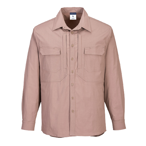 Portwest Utility Stretch Long Sleeve Shirt Breathability Casual Polo MS106-KarWorkwear