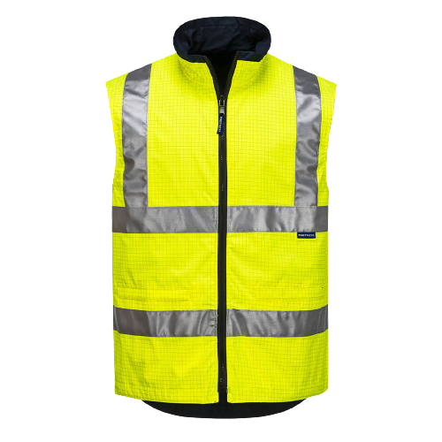 Portwest Antistatic Reversible Vest Reflective Taped Safety Work MA230-KarWorkwear