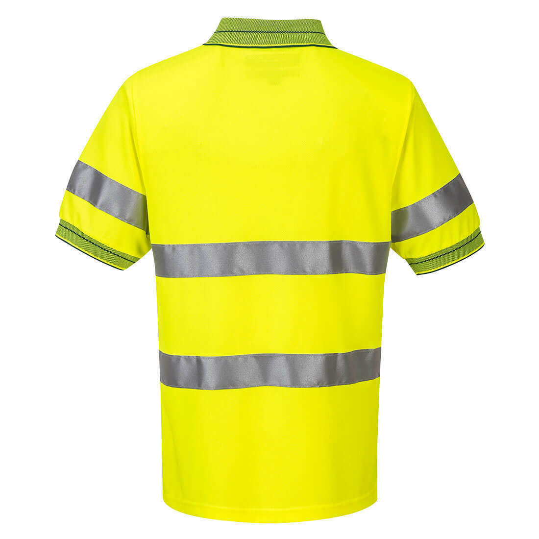 Portwest Mens Prime Mover Short Sleeve Micro Mesh Polo Taped Hi-Vis Work MP510-KarWorkwear
