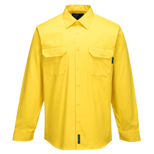 Portwest Hi-Vis Regular Weight Long Sleeve Shirt Breathable Polo Shirt MS988-KarWorkwear