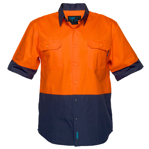 Portwest Hi-Vis Two Tone Regular Weight Short Sleeve Shirt Work Safety MS902-KarWorkwear
