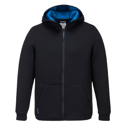 Portwest KX3 Technical Fleece Front Zip Opening Comfortable Hooded Jacket T831-KarWorkwear