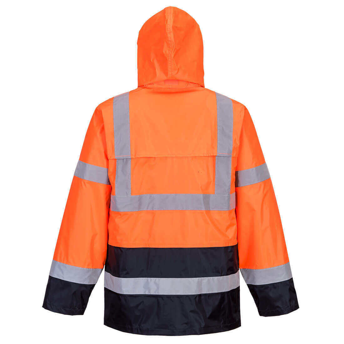 Portwest Mens Hi-Vis Classic Contrast Rain Jacket Reflective Work Safety H443-KarWorkwear