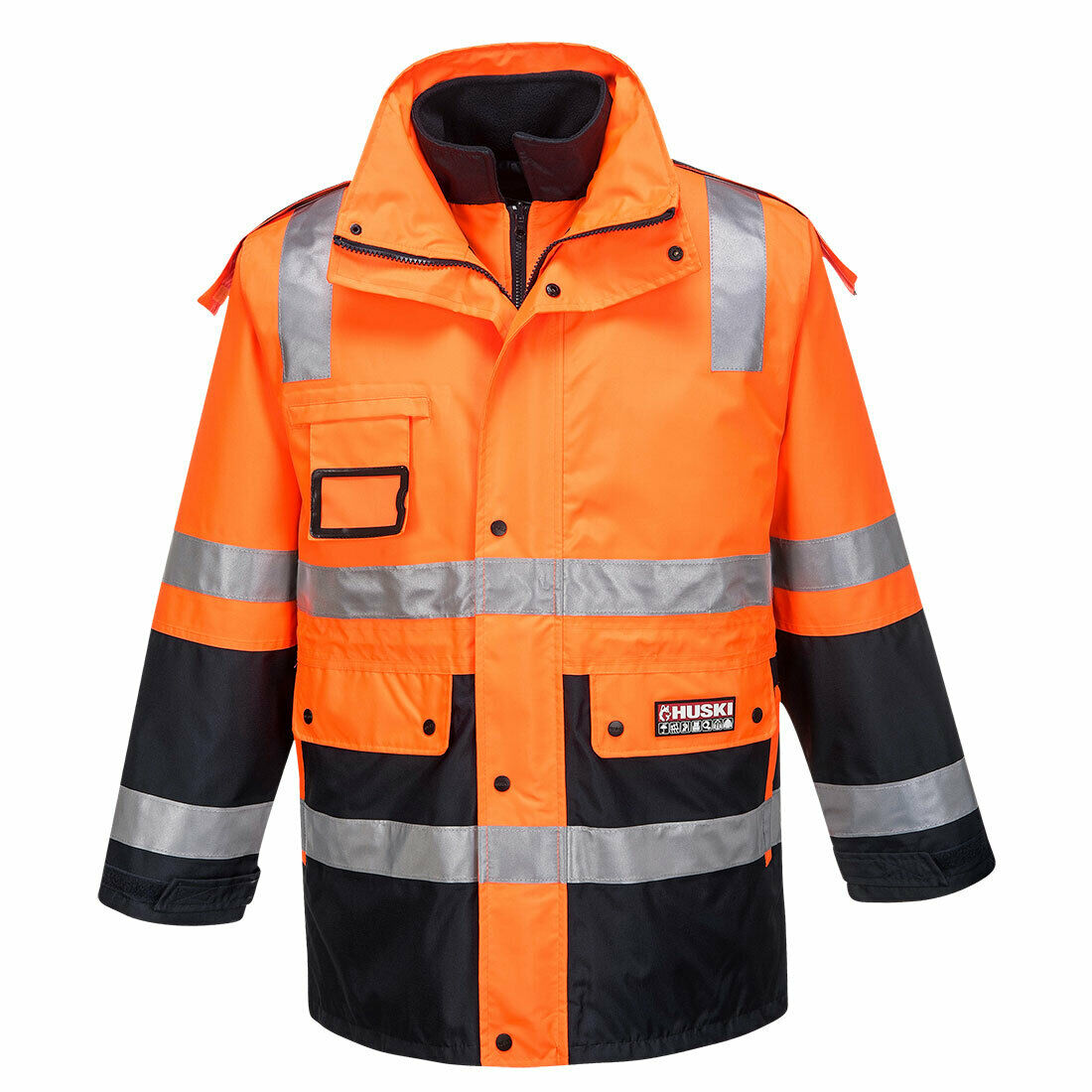 Portwest Mens Huski Chassis Jacket Softshell 2 in 1 Reflective Safety Tape K8074-KarWorkwear