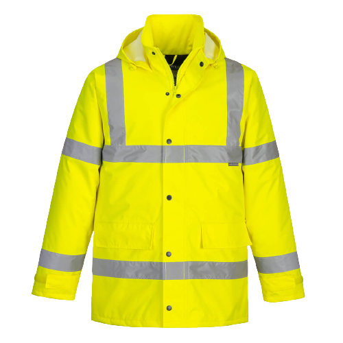 Portwest Hi-Vis Traffic Jacket 2 Tone Reflective Tape Work Safety S460-KarWorkwear