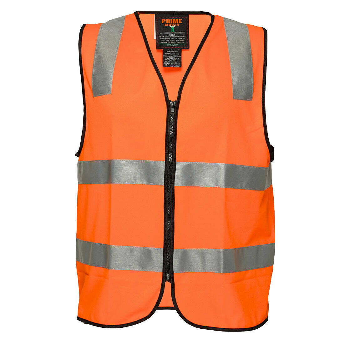 Portwest Mens Day or Night Safety Vest Taped Lightweight Reflective Safety MZ102-KarWorkwear