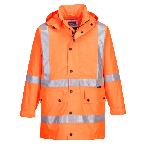 Portwest Max Rain Jacket with Cross Back Tape Reflective Work Safety MX306-KarWorkwear