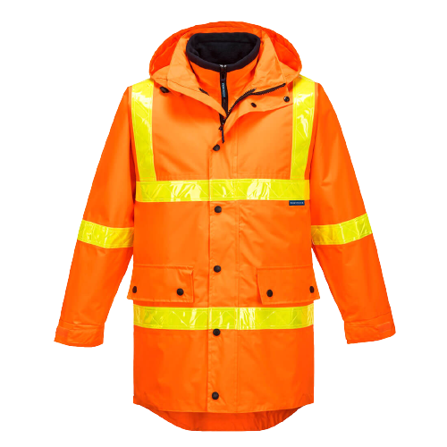 Portwest Squizzy Day/Night 4-in-1 Jacket with Micro Prism Tape Safety Work MJ885-KarWorkwear