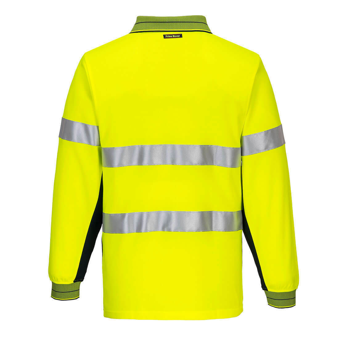 Portwest Mens Prime Mover Long Sleeve Cotton Work Shirt Polo Hi-Vis Taped MP313-KarWorkwear