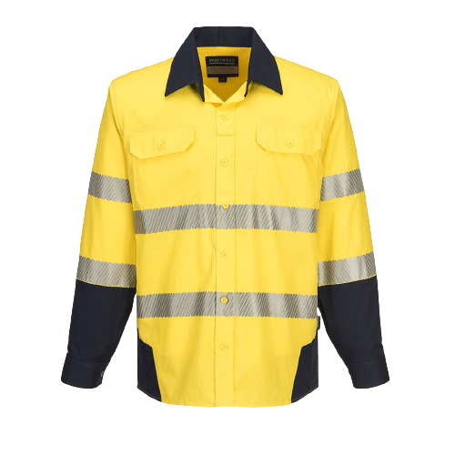 Portwest PW3 Shirt 2 Tone Lightweight Reflective Tape Work Safety PW372-KarWorkwear