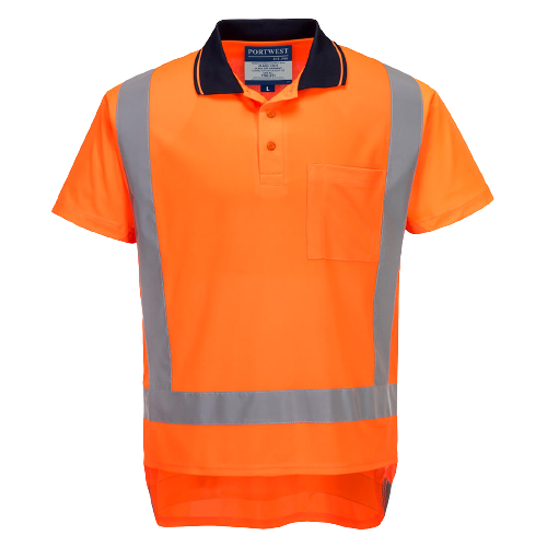 Portwest TTMC Short Sleeved Polo Lightweight Reflective Work Safety TM311-KarWorkwear