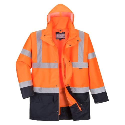 Portwest Essential 5-in-1 Two-Tone Jacket Reflective Taped Work Safety S766-KarWorkwear