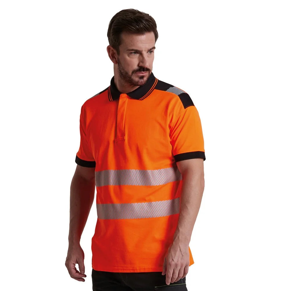 Mens PW3 Hi-Vis Polo Shirt-KarWorkwear