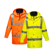Portwest Argyle Full Day/Night 4-in-1 Jacket 2 Tone Reflective Work Safety MJ883-KarWorkwear