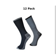 Portwest Mens Work Sock 12 Pack Cushioned Sole Comfort Durable Reinforced SK33-KarWorkwear