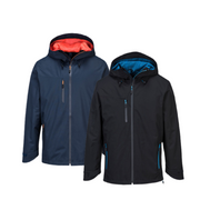Portwest Mens X3 Shell Jacket Waterproof Hooded Full Zip Breathable Jacket S600-KarWorkwear