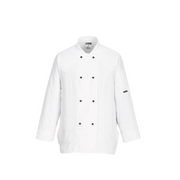 Portwest Rachel Ladies Chefs Jacket L/S White Mesh Air Long Sleeve Pocket C837-KarWorkwear