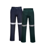 Portwest Straight Leg Pants with Tape Lightweight Reflective Tape MW705-KarWorkwear
