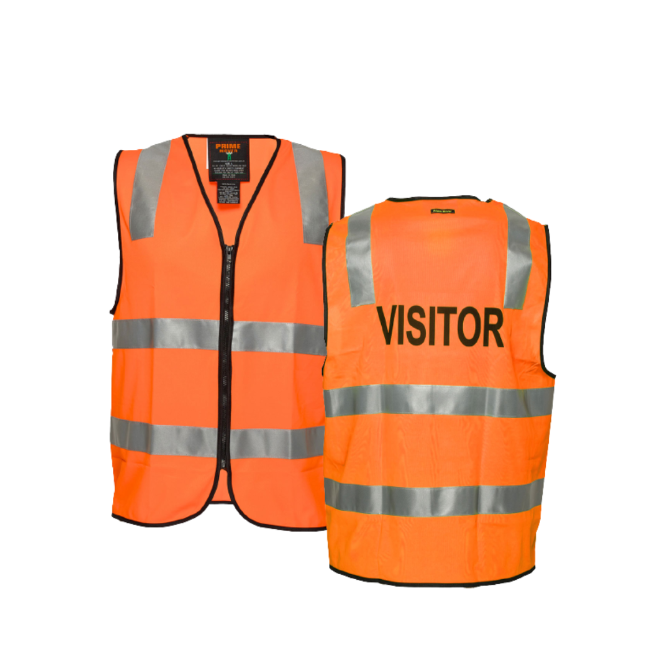 Portwest Visitor Zip Vest D/N 2 Tone Reflective Tape Work Safety MZ106-KarWorkwear