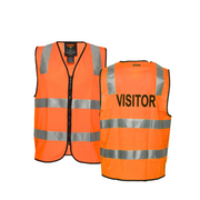 Portwest Visitor Zip Vest D/N 2 Tone Reflective Tape Work Safety MZ106-KarWorkwear