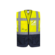 Portwest Warsaw Executive Vest Tape Reflective Zip Opening Work Safety C476-KarWorkwear