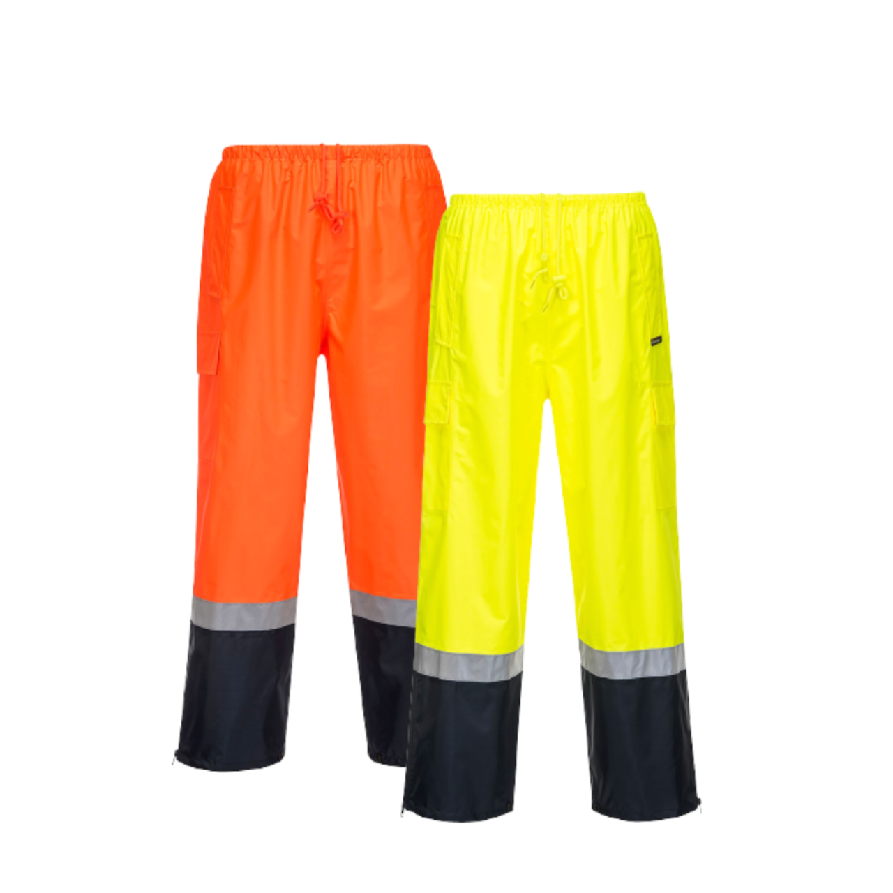 Portwest Wet Weather Cargo Pants 2 Tone Reflective Work Safety MP200-KarWorkwear